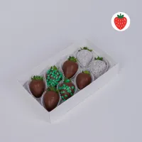 Букет Клубника в шоколаде Ёлки-иголки