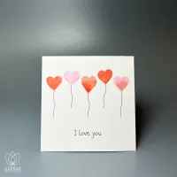 Букет Мини-открытка I love you