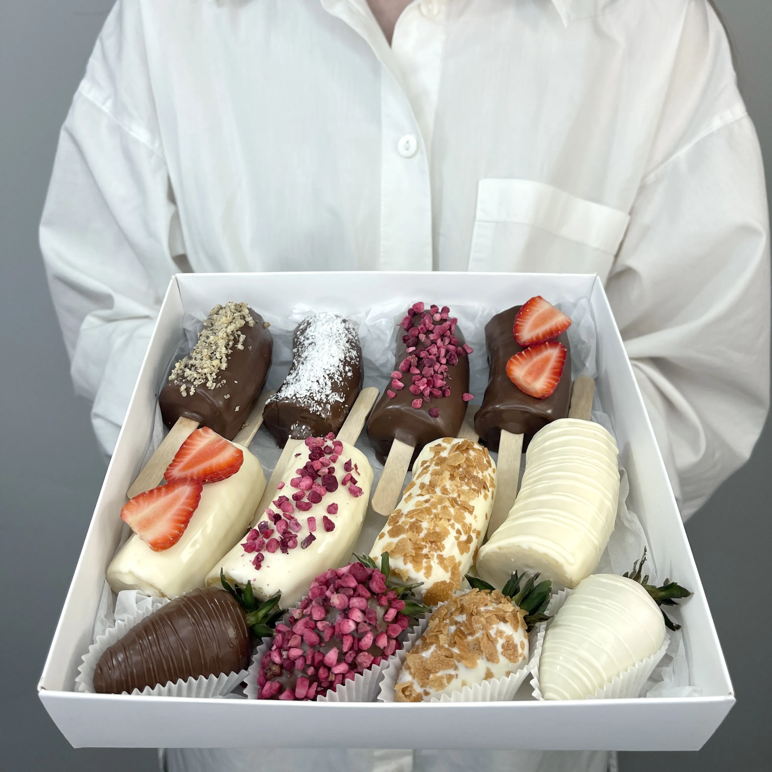 Букет Бананы в шоколаде Фруктово-ягодный микс