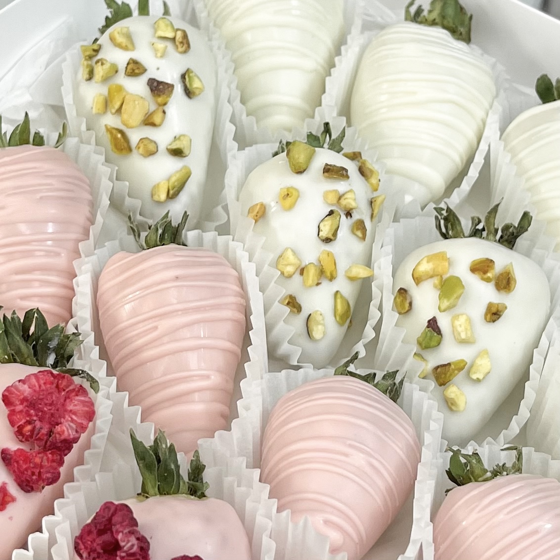 Букет Клубничный прованс