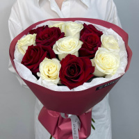 Букет Монобукет из микса роз №2