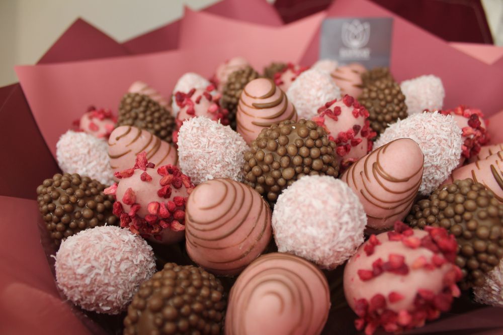 Букет Малиновый закат М