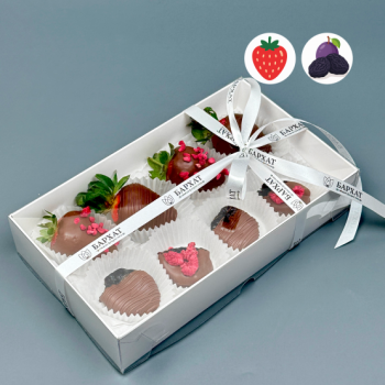 Букет Чернослив и клубника в шоколаде ПП десерт