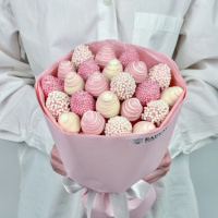 Букет Клубничная невеста