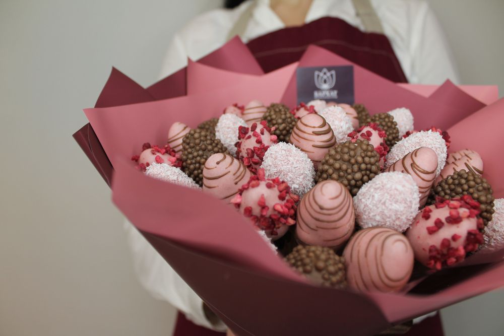 Букет Малиновый закат М