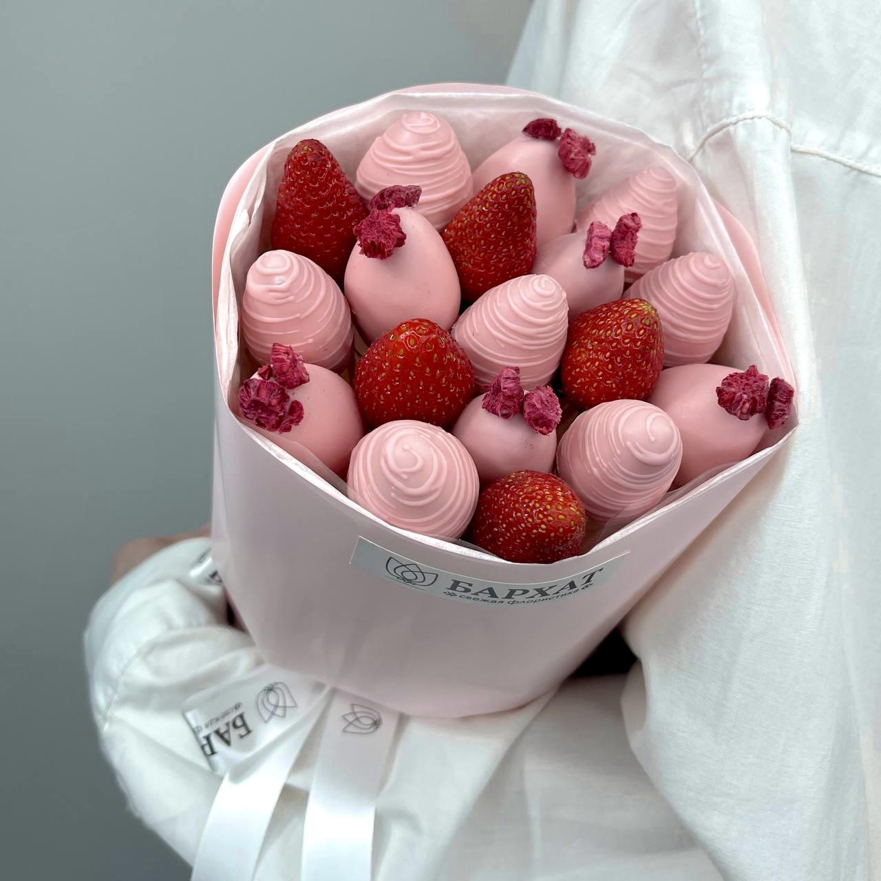 Букет Клубничный флирт