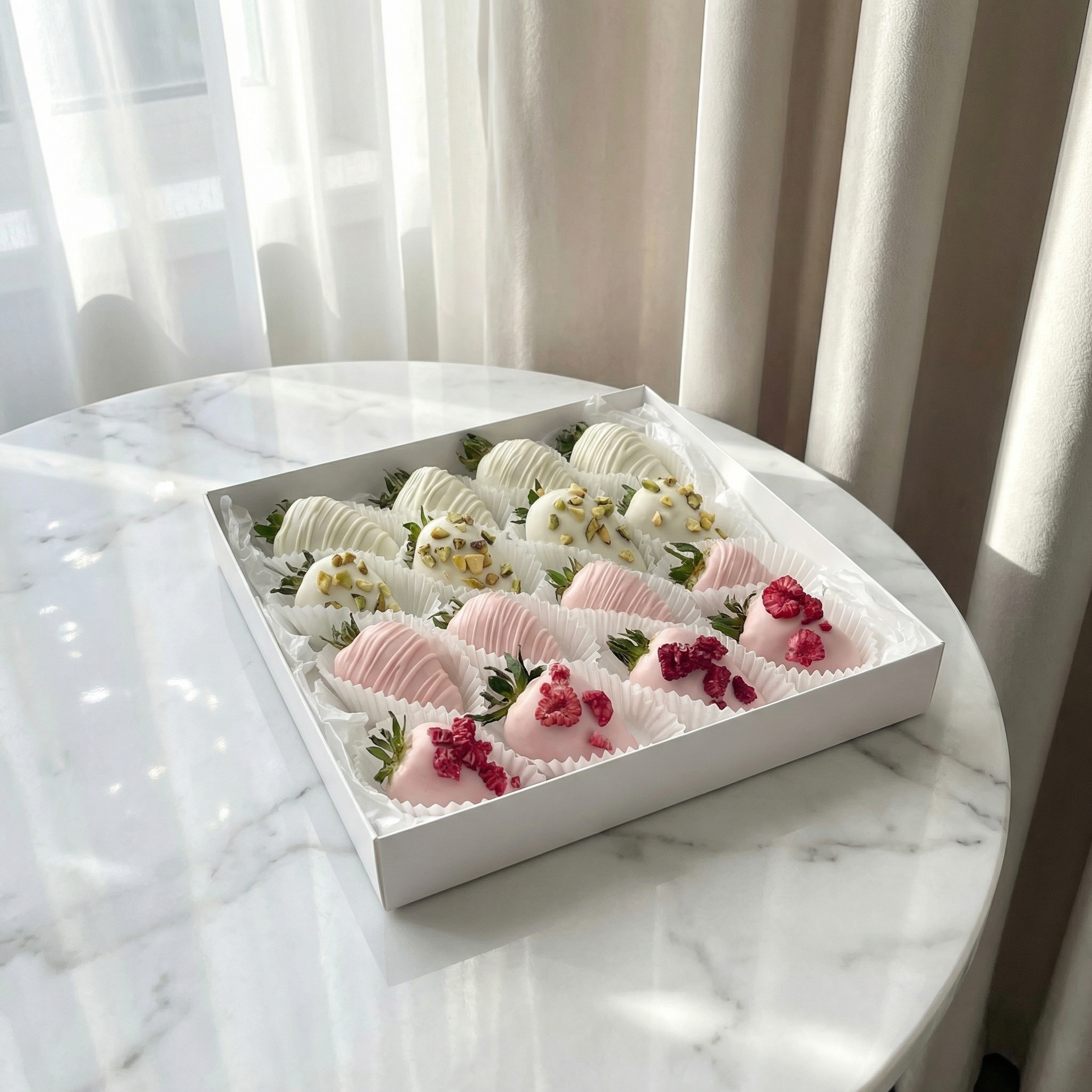 Букет Клубничный прованс