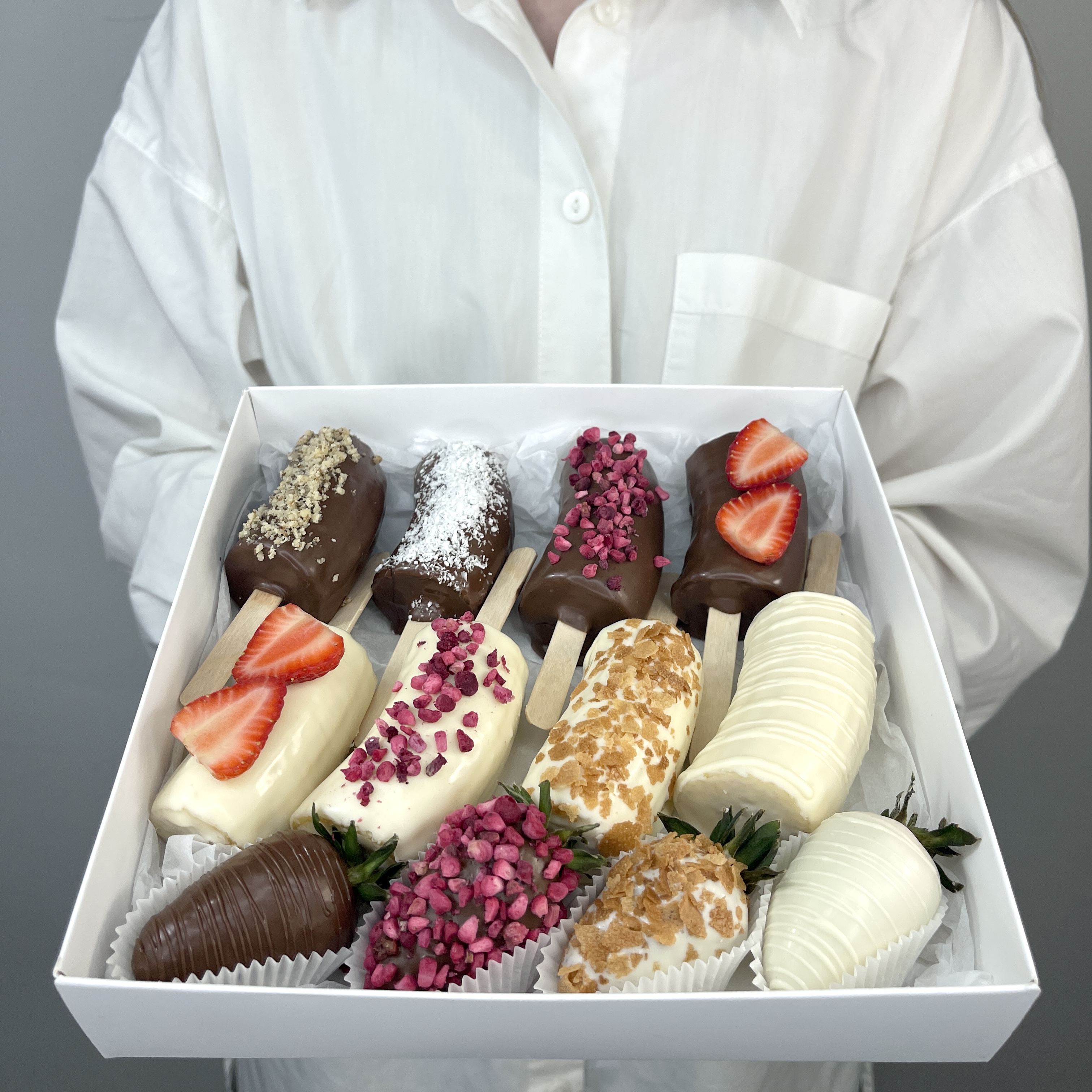 Букет Бананы в шоколаде Фруктово-ягодный микс